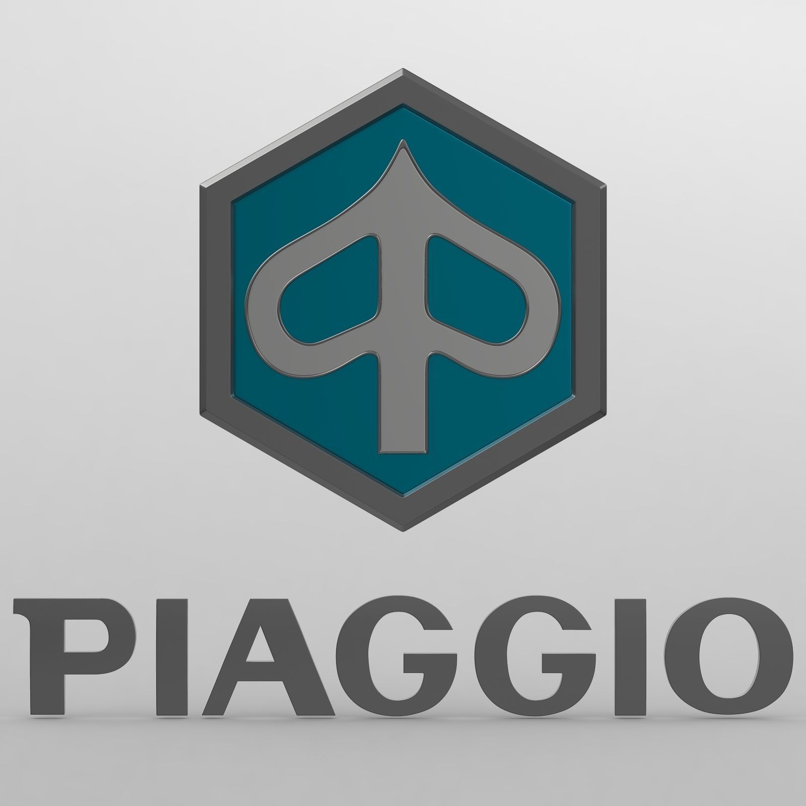 piaggio logo 3D model_8