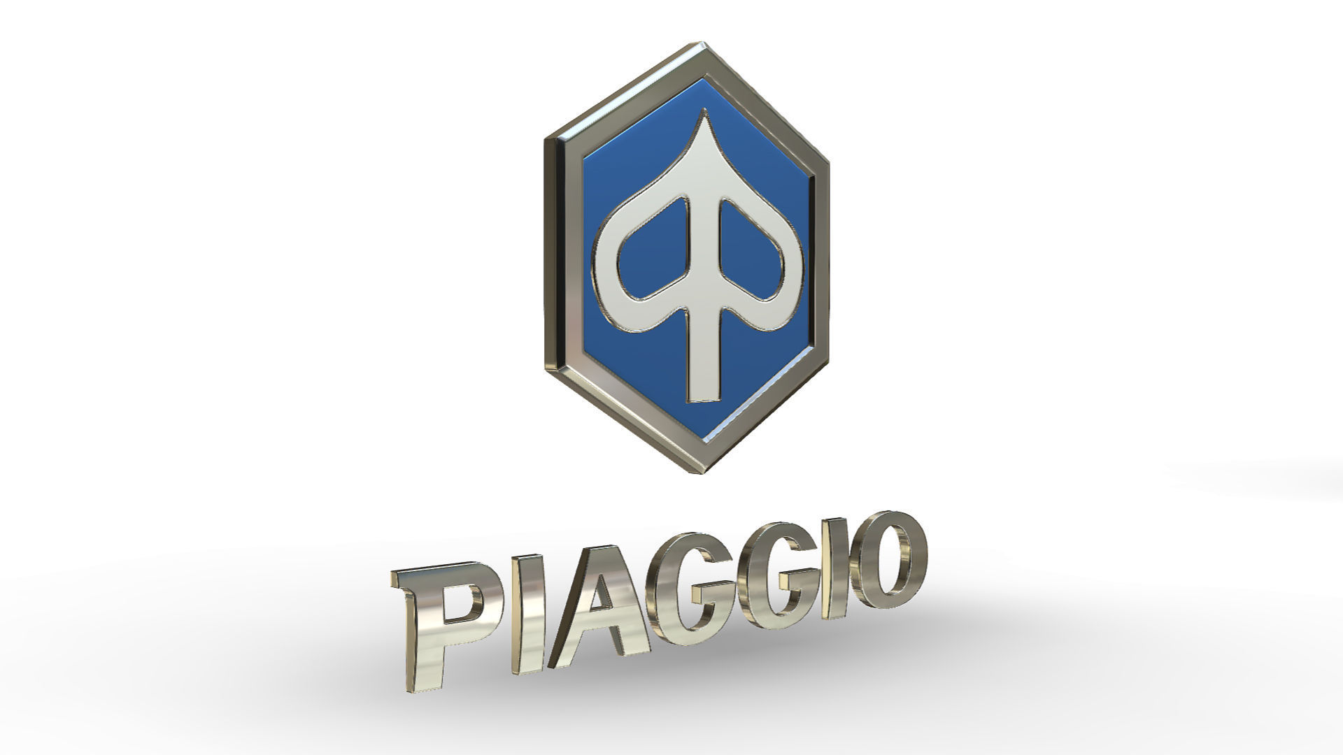 piaggio logo 3D model_1
