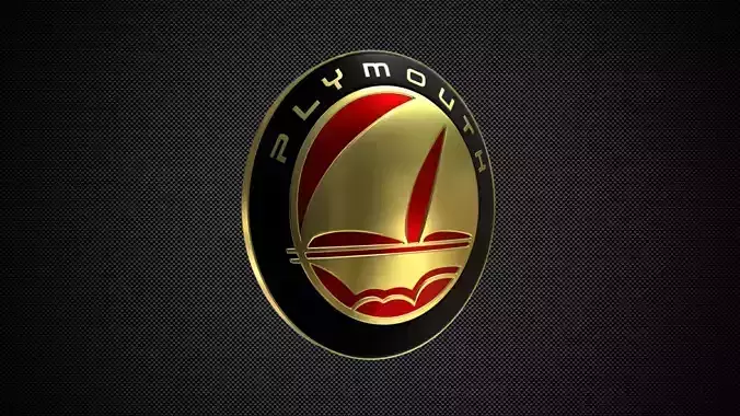 plymouth logo 3D model
