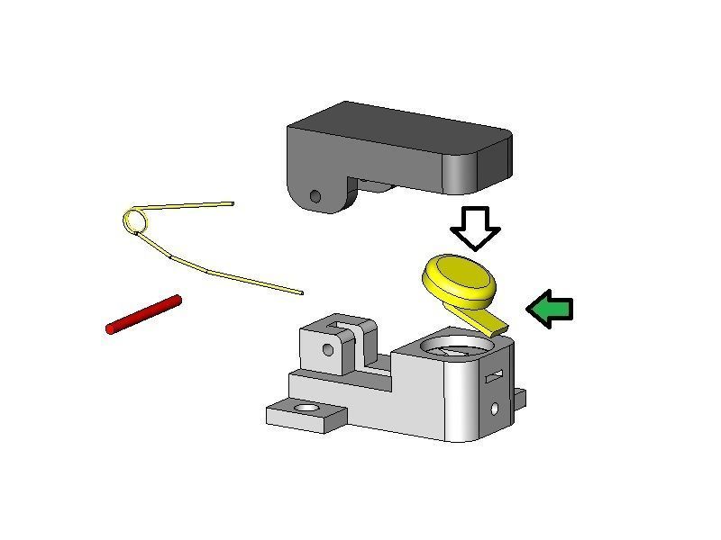 SPST Momentary Small Switch 3D print model_4
