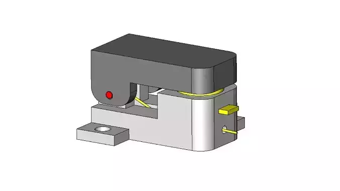  SPST Momentary Small Switch 3D print model
