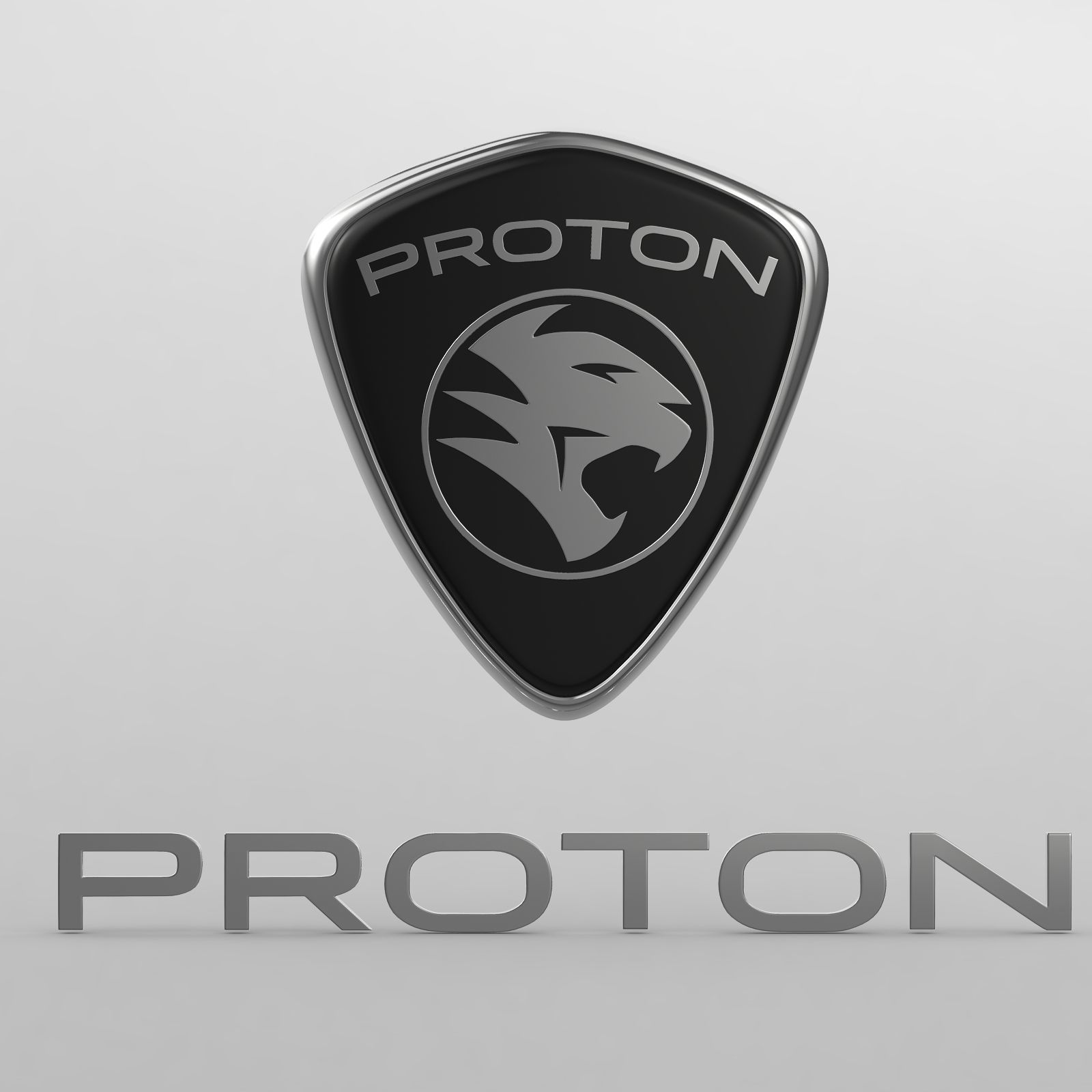proton logo 3D model_8
