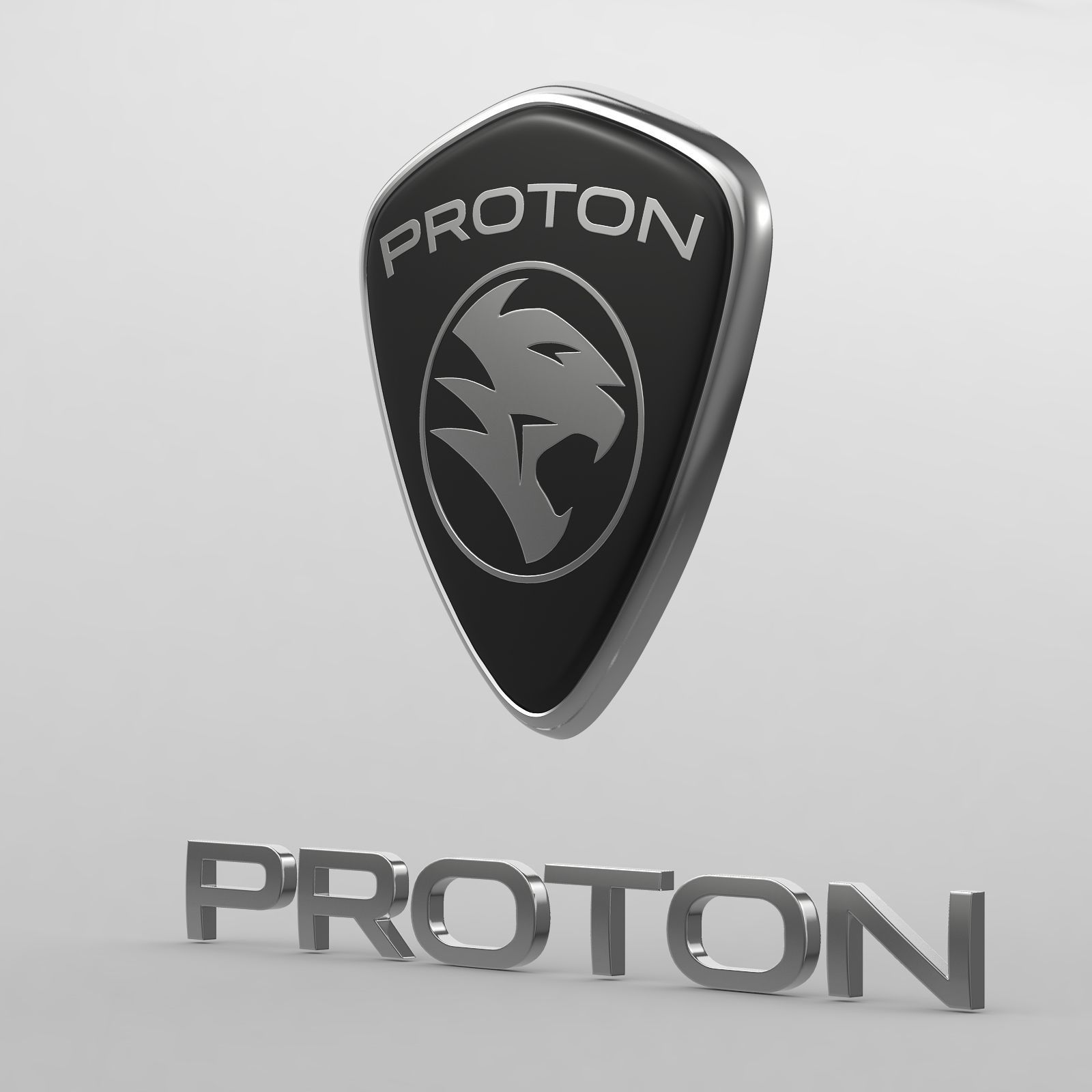 proton logo 3D model_9
