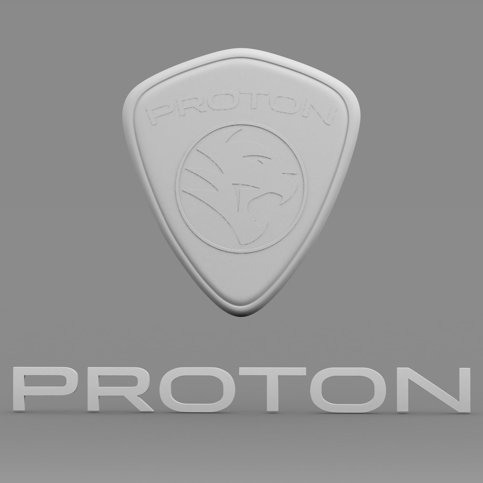 proton logo 3D model_12