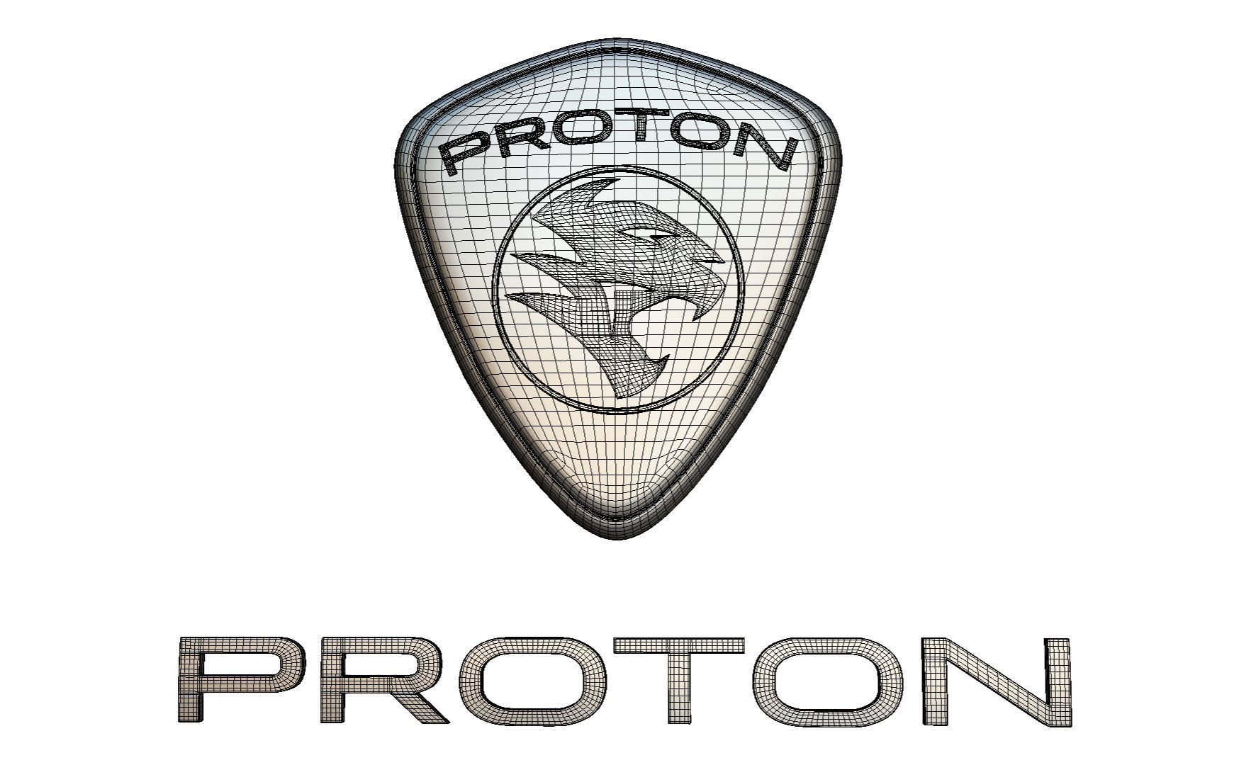 proton logo 3D model_6
