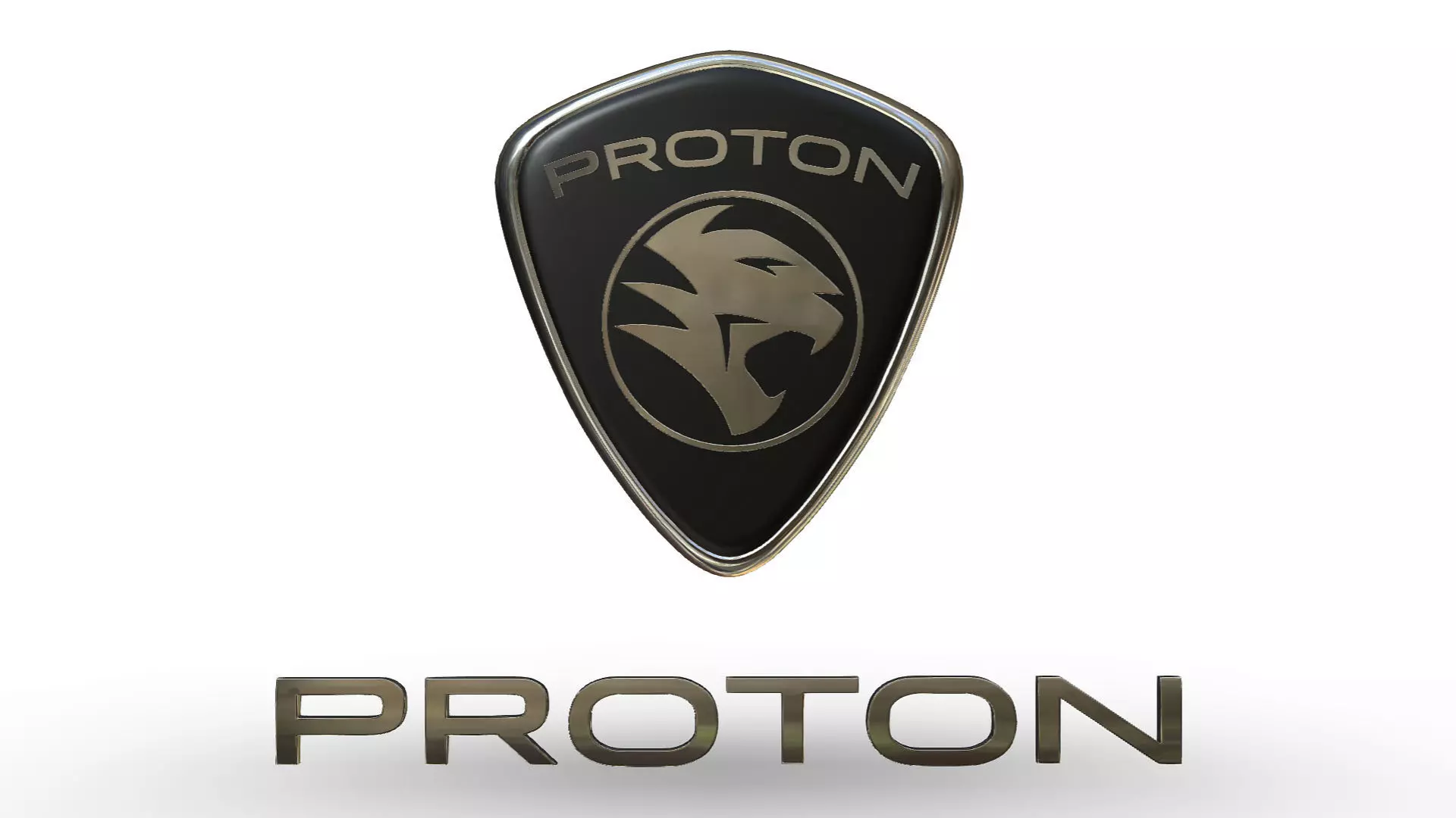 proton logo 3D model_0