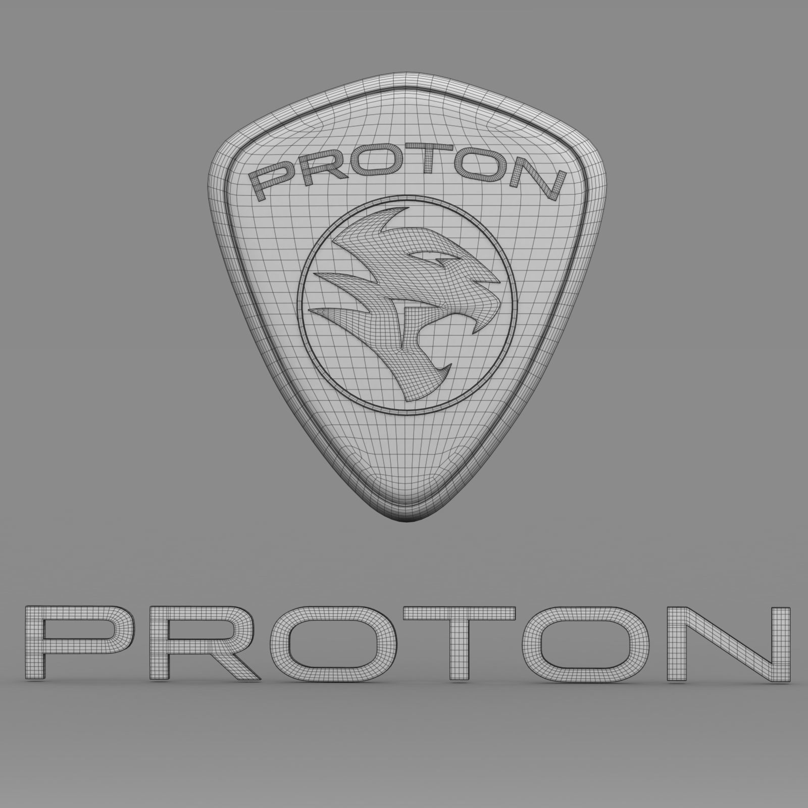 proton logo 3D model_13