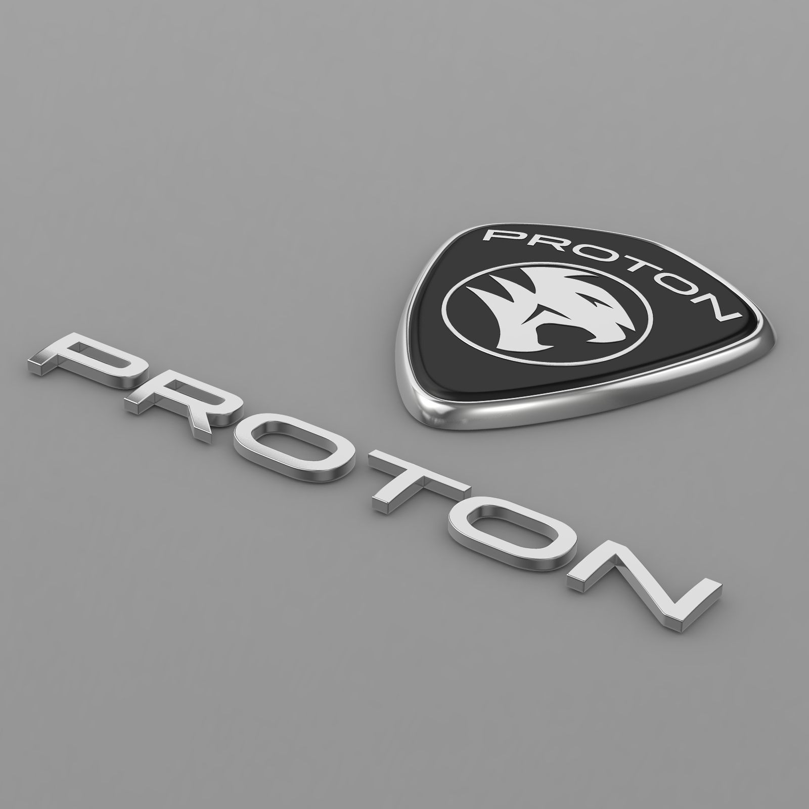 proton logo 3D model_11