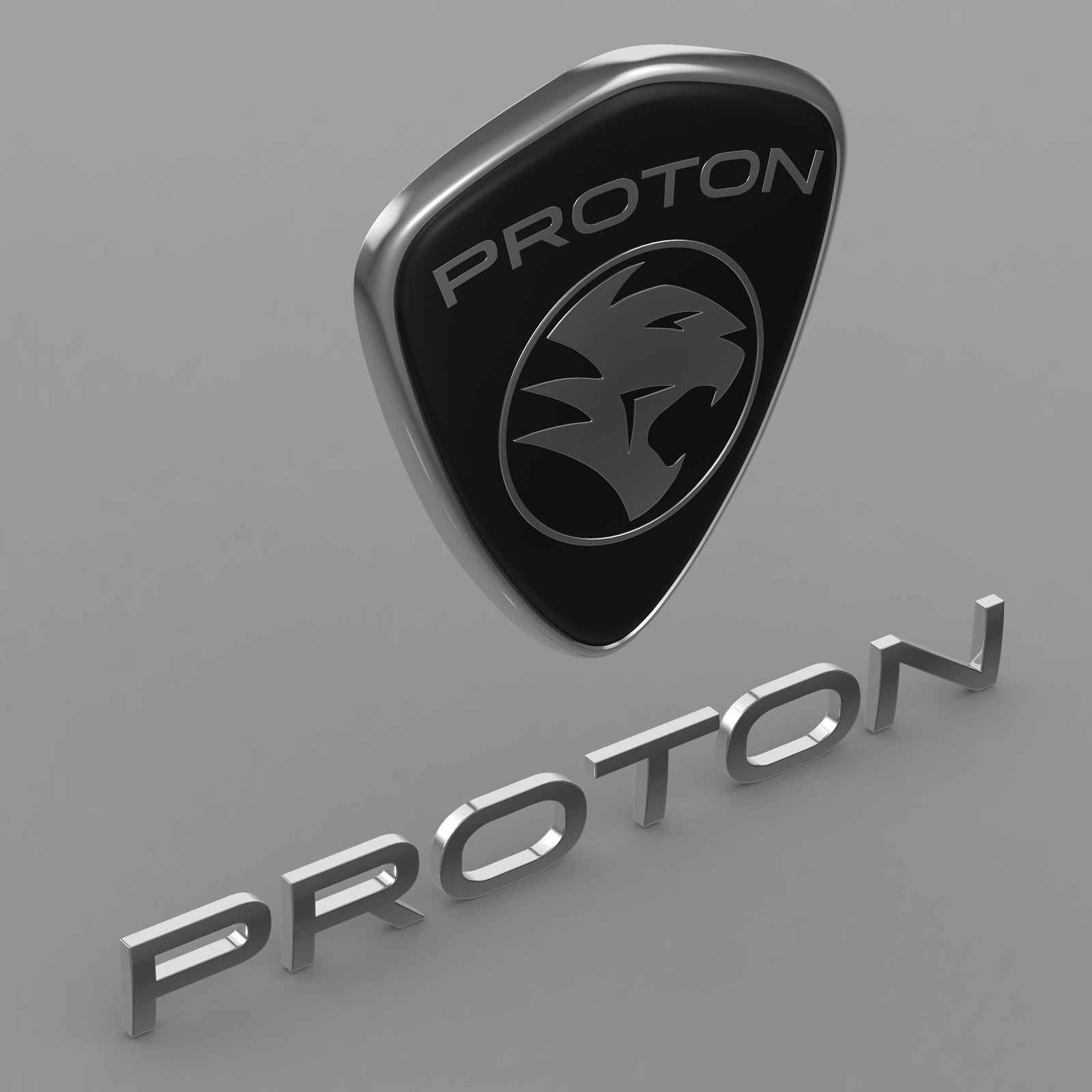 proton logo 3D model_10
