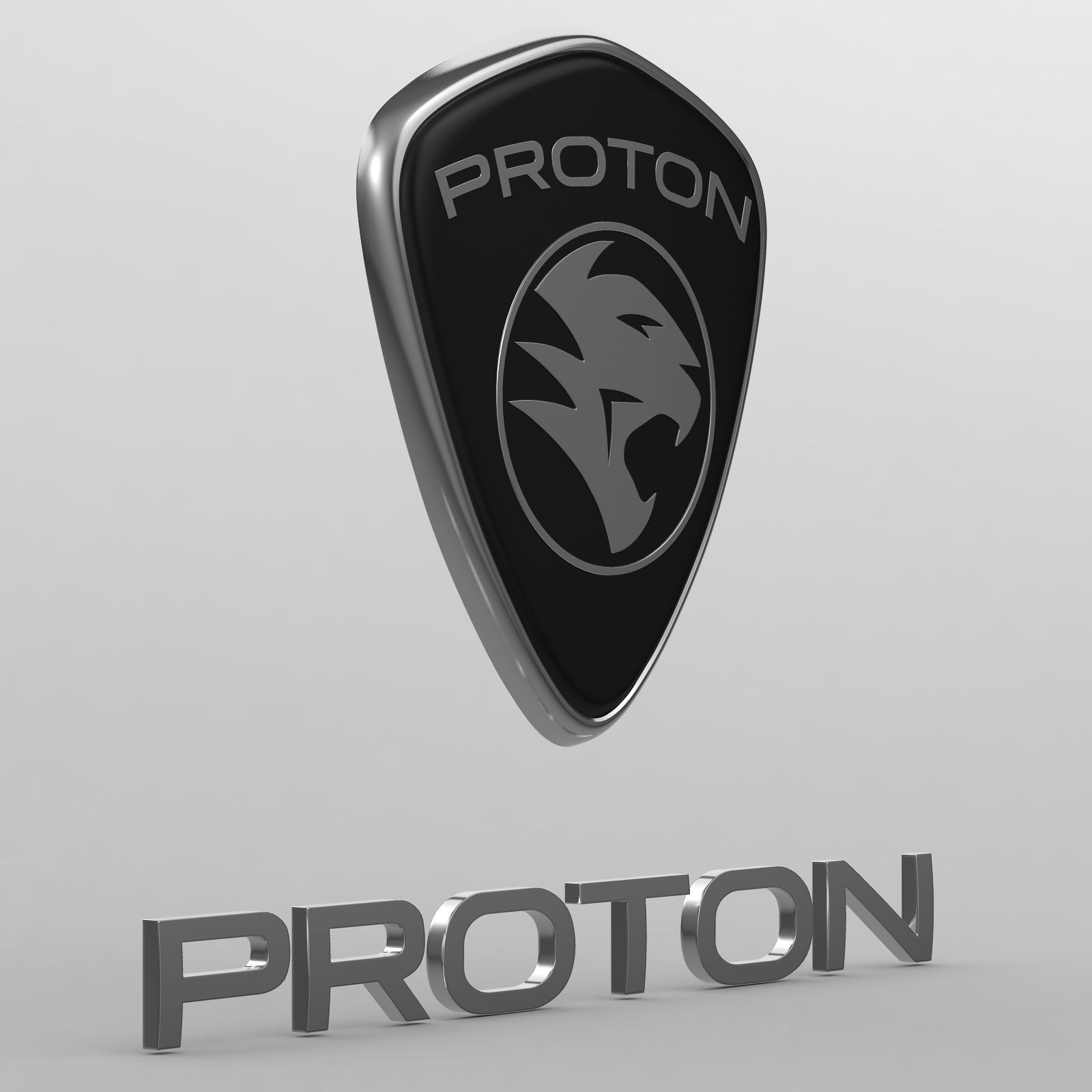 proton logo 3D model_7