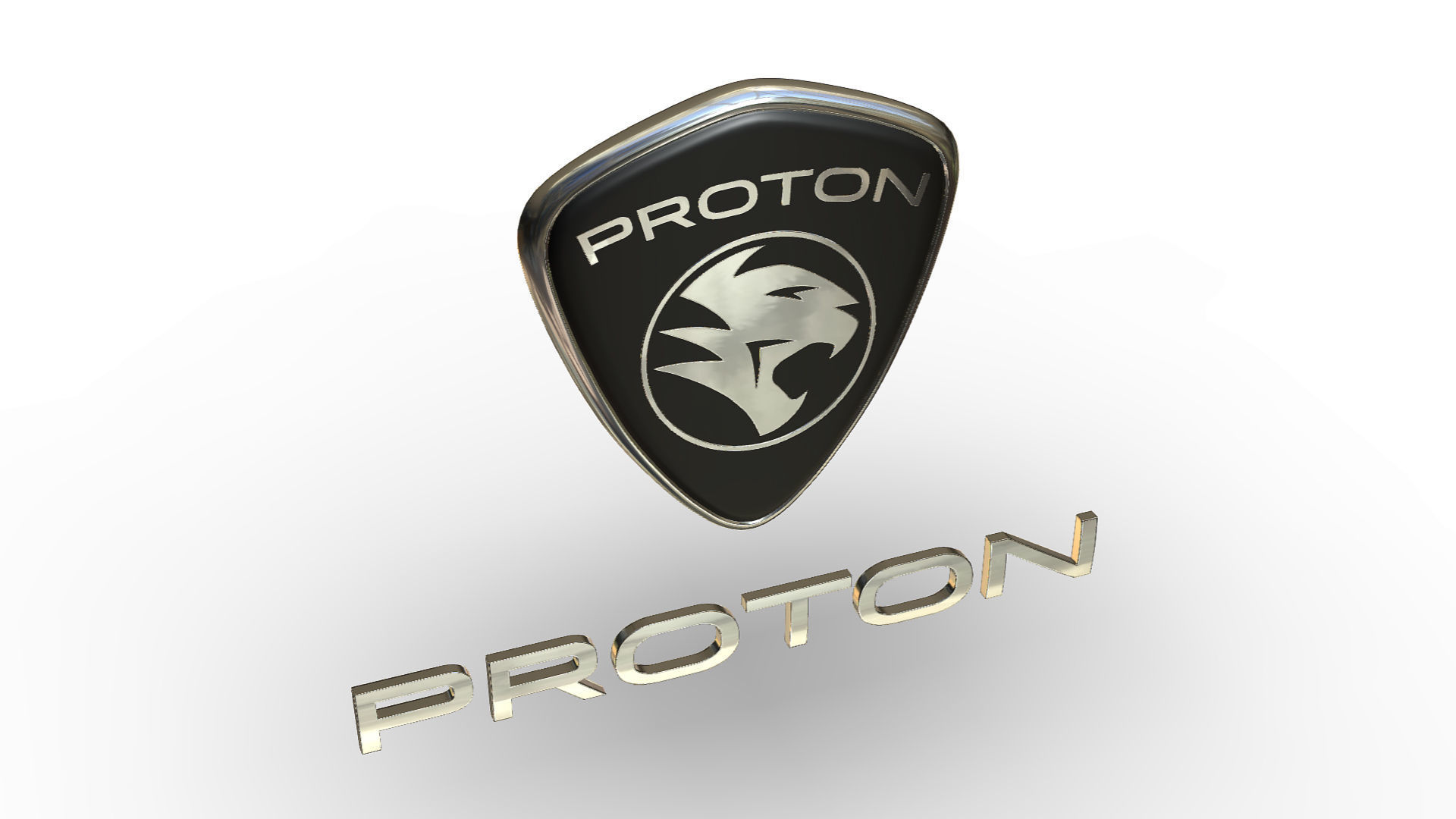 proton logo 3D model_3