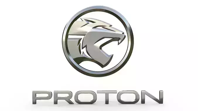 proton logo 3D model
