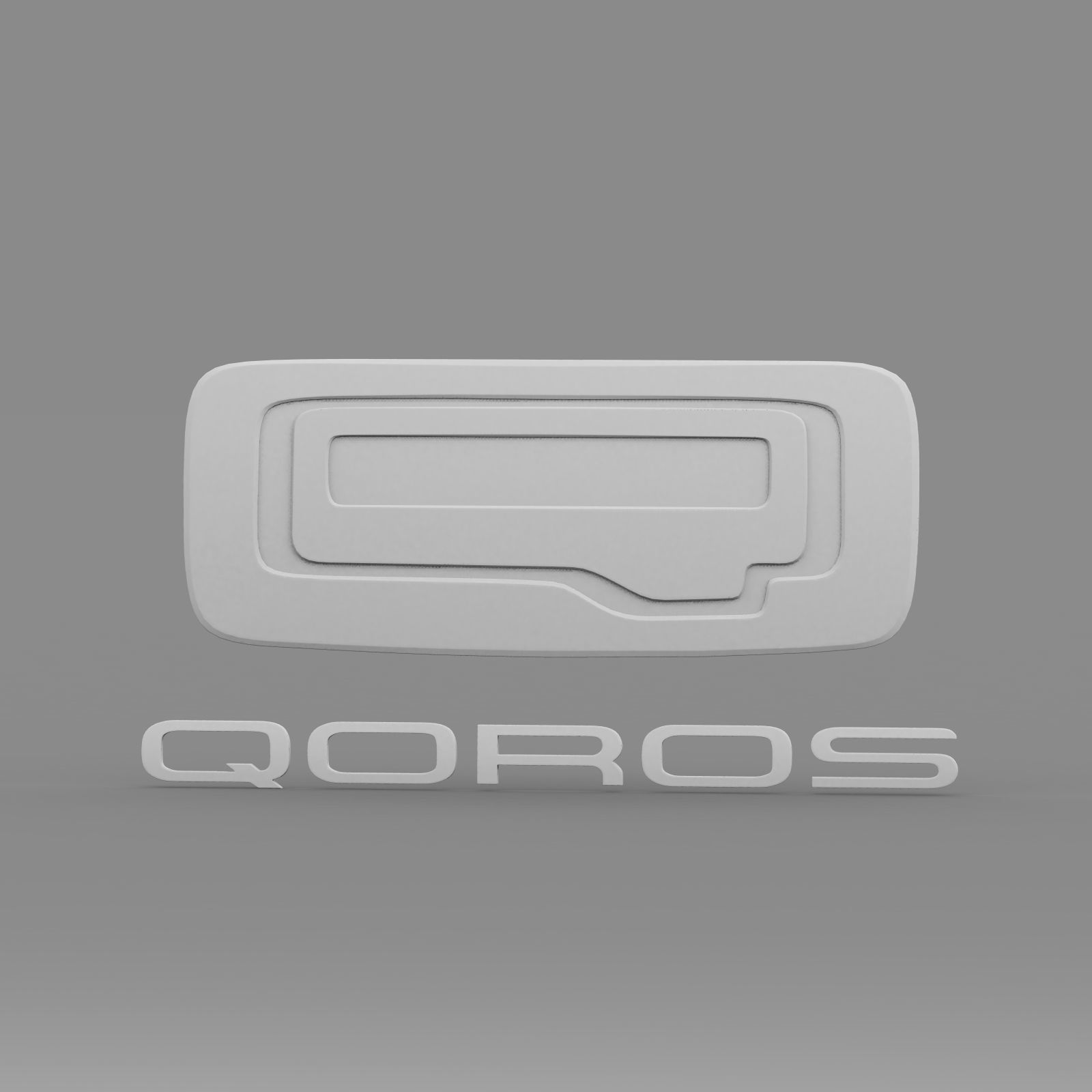 qoros logo 3D model_6