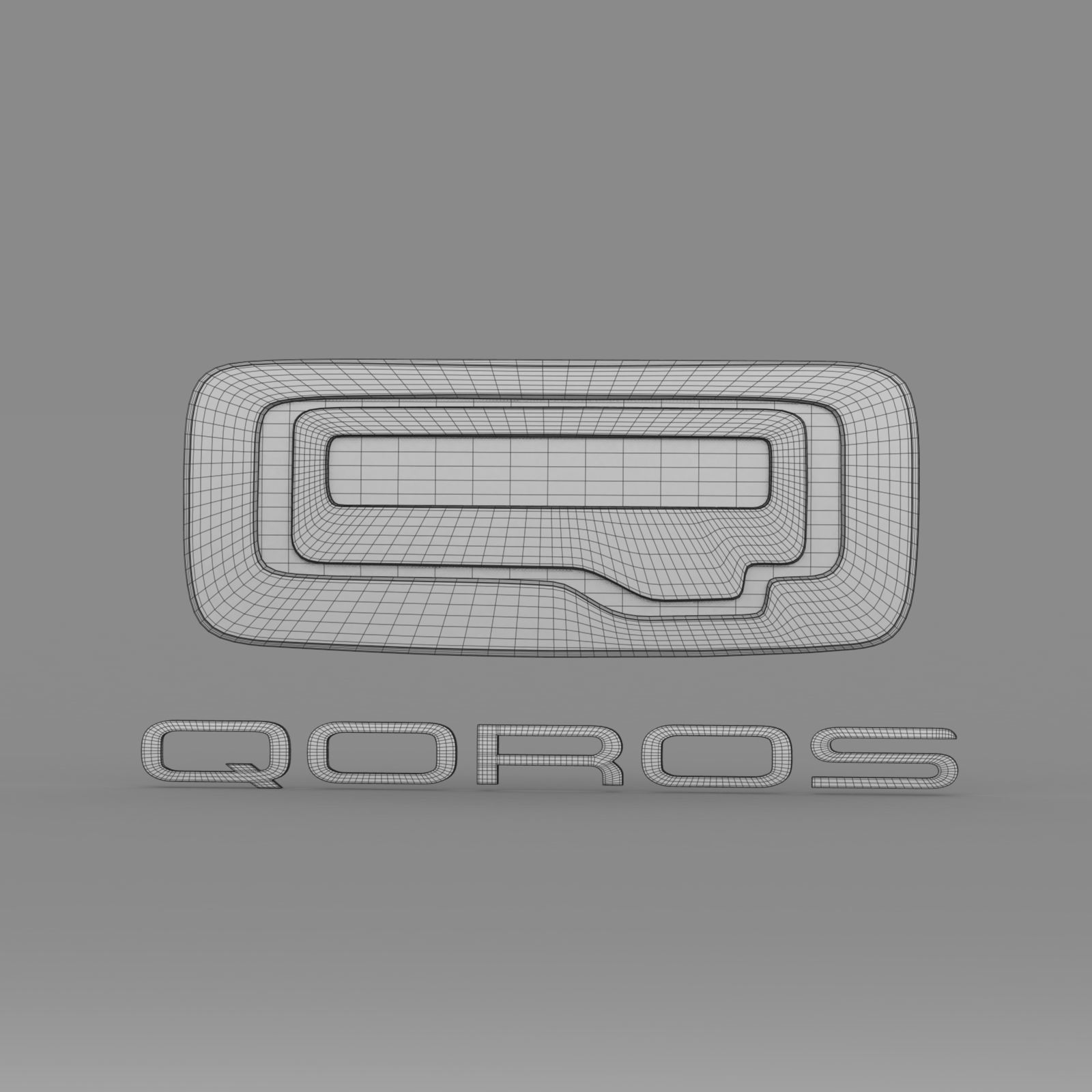 qoros logo 3D model_7