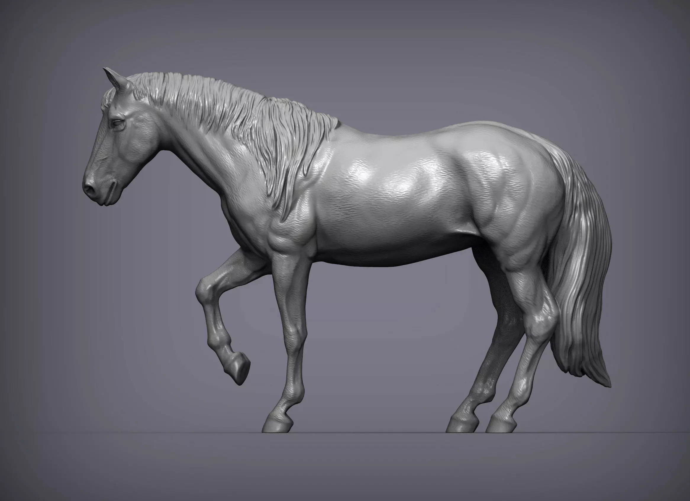 Horse 3D print model_0