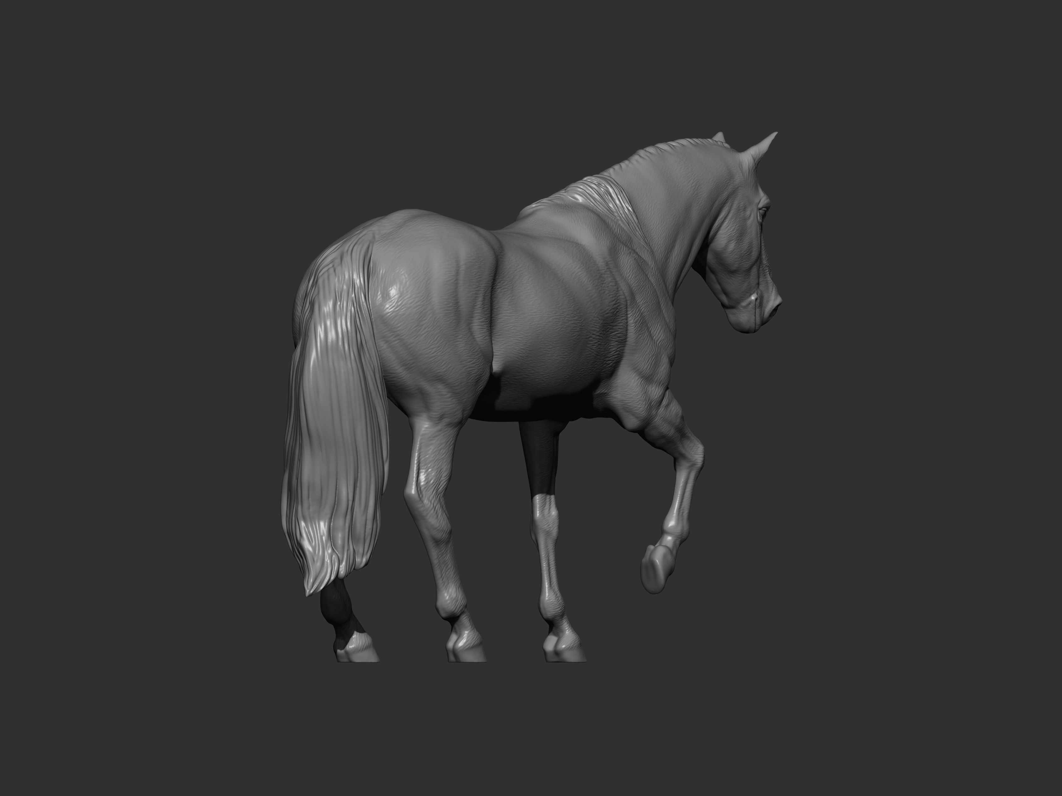 Horse 3D print model_3