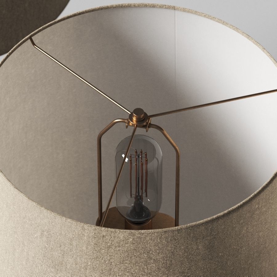 West Elm Modern Gourd Table Lamps 3D model_1