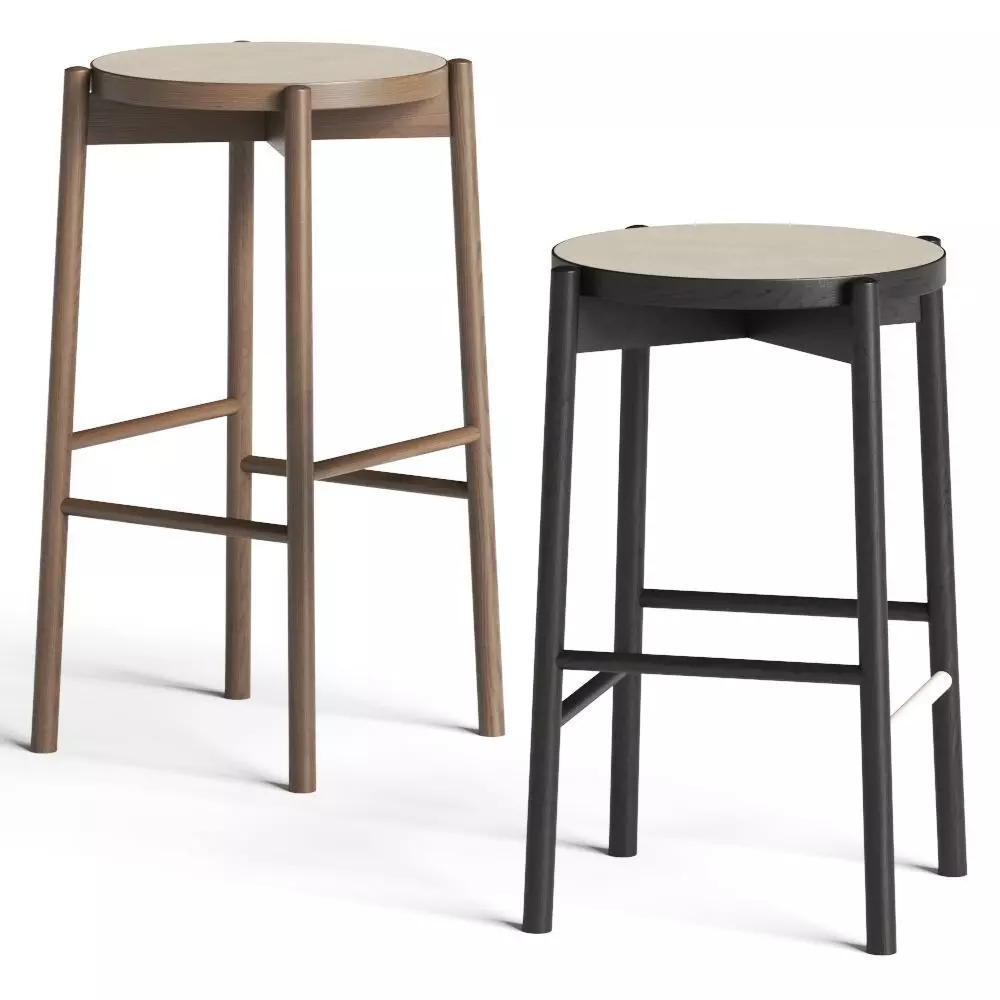 Conde House Kotan High Bar Stools 3D model_0