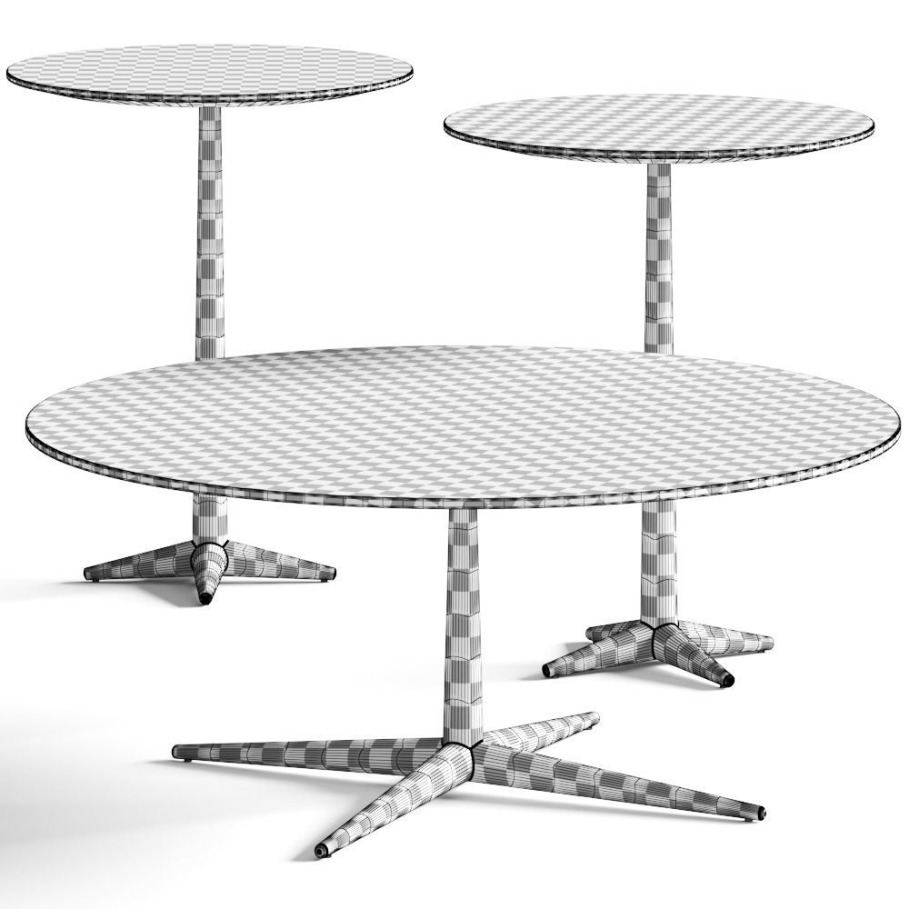 Cantori City Coffee and Side Table 3D model_2