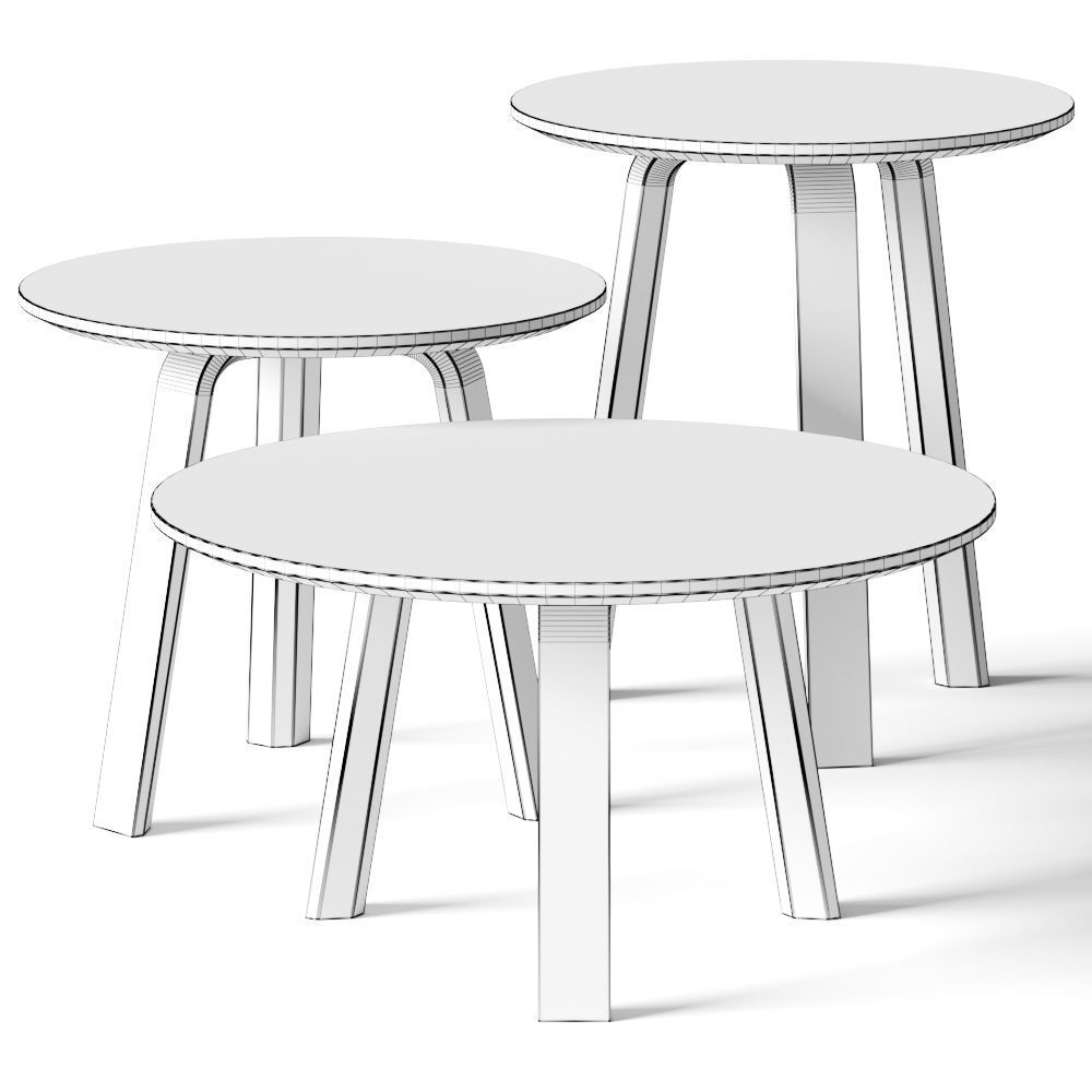 Hay Bella Coffee Tables 3D model_1