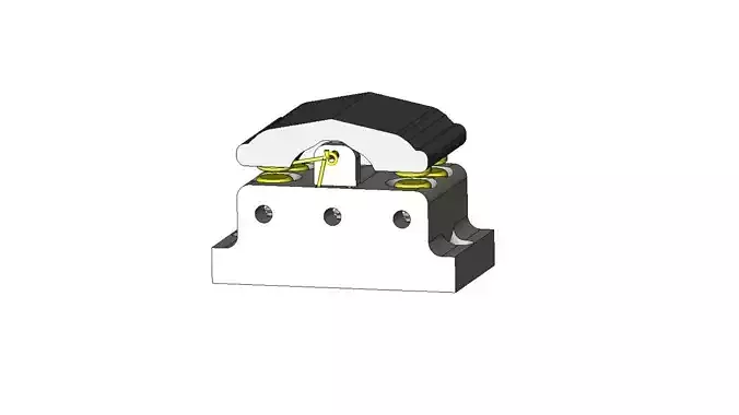  DPDT Momentary Screw Switch  3D print model