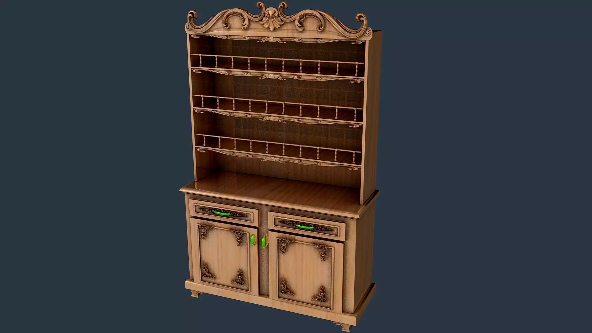 KITCHENWARE CABINET 3D model