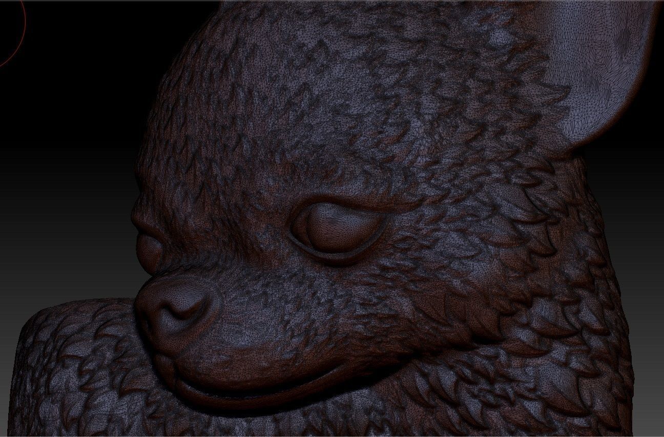 chihuahua head pendant 3D print model_9