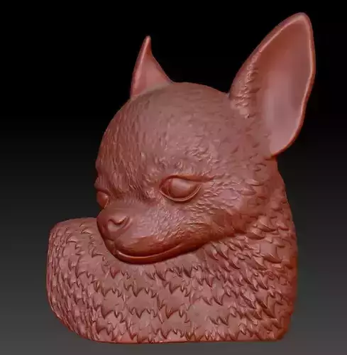 chihuahua head pendant