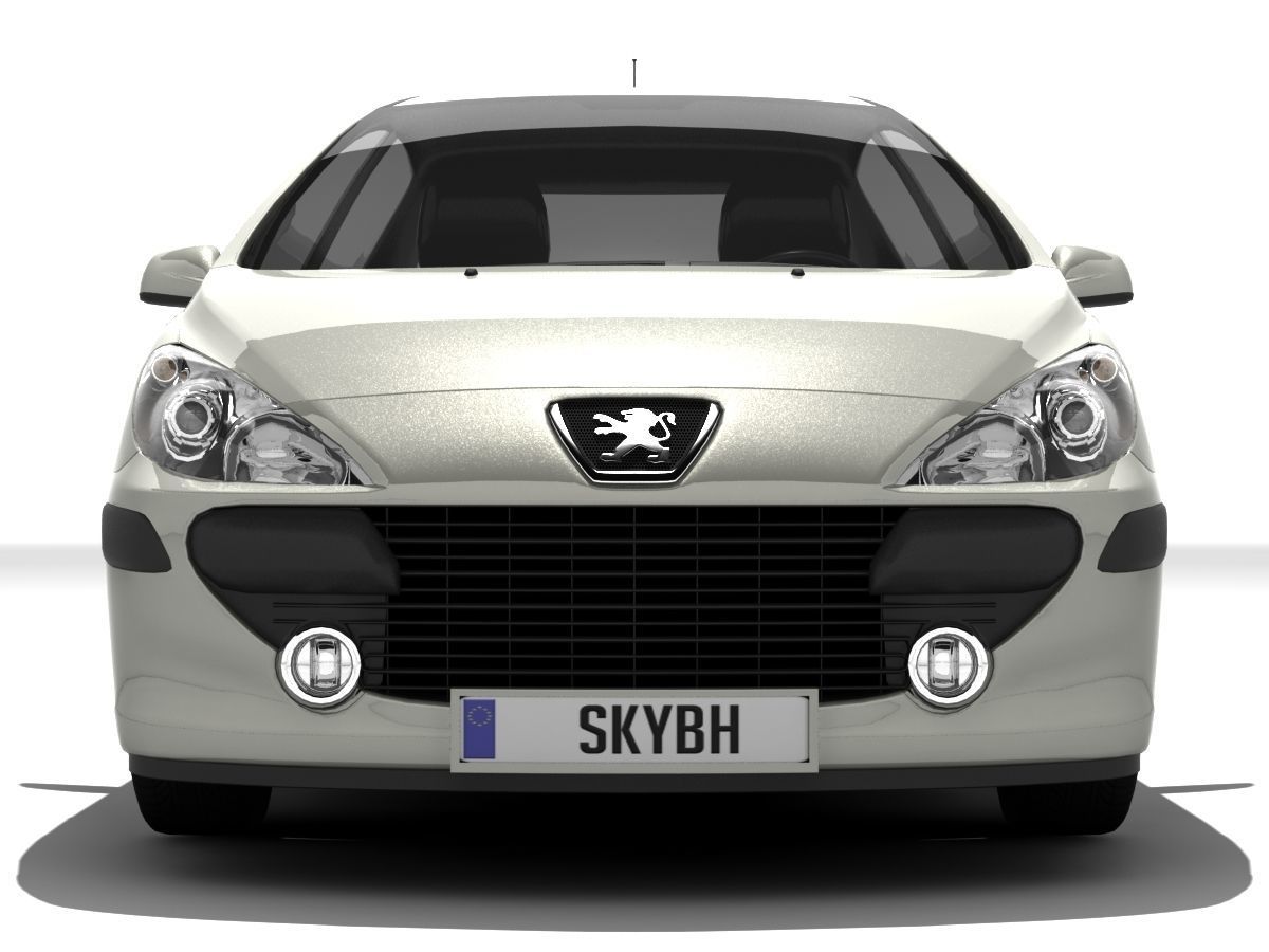 Peugeot 307 Confort Low-poly 3D model_10
