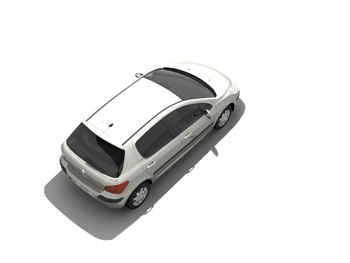 Peugeot 307 Confort Low-poly 3D model_16