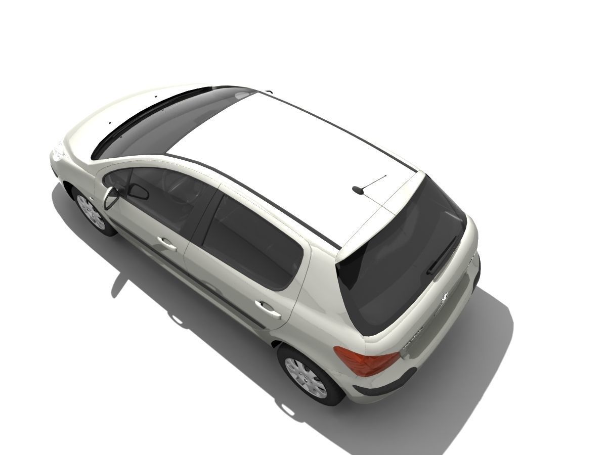 Peugeot 307 Confort Low-poly 3D model_27