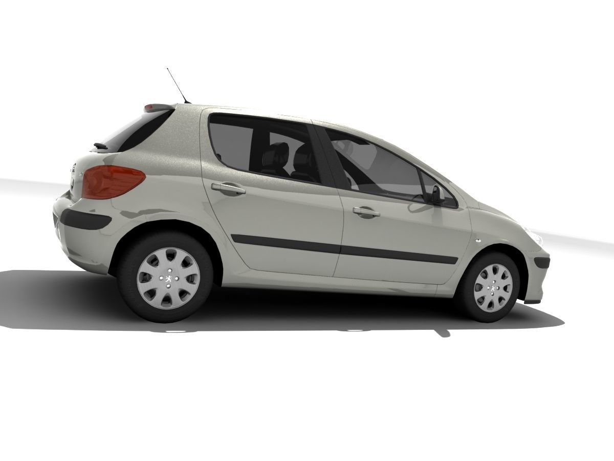 Peugeot 307 Confort Low-poly 3D model_13