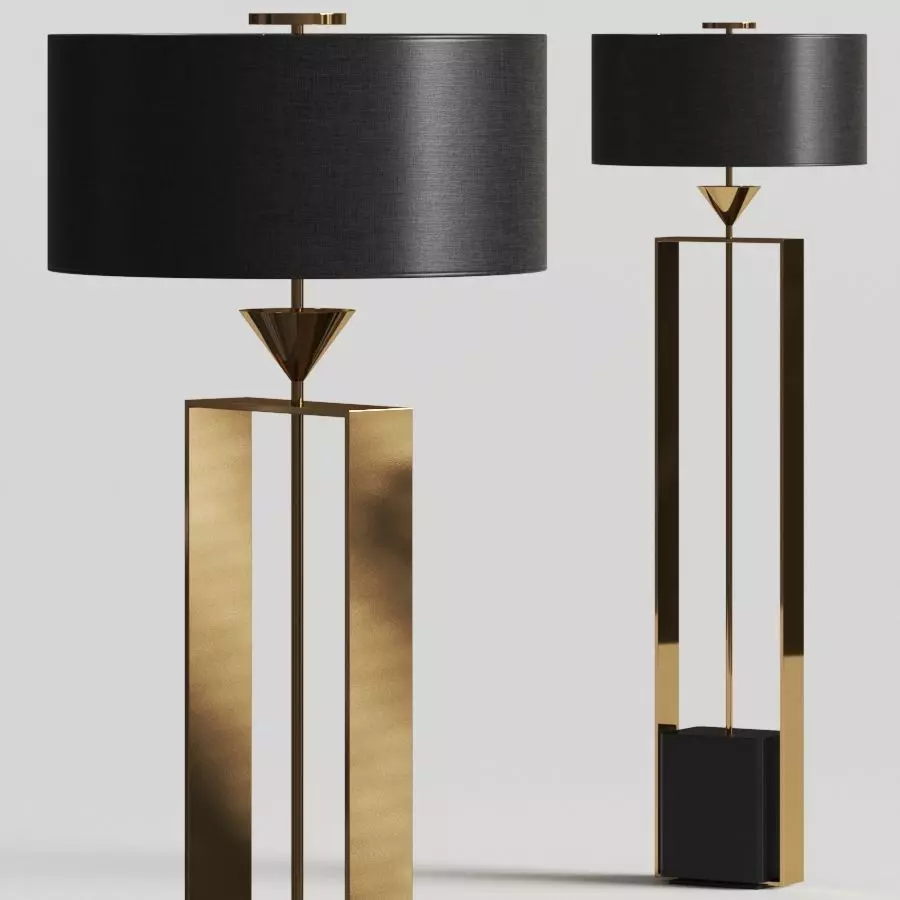 Black Tie Tosca Floor Lamp 3D model