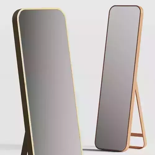 Crate and Barrel Edge Oak Standing Mirror