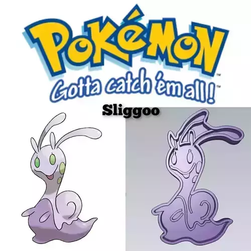 Pokemon Sliggoo Cookie Cutter Stamp Cake Decorating