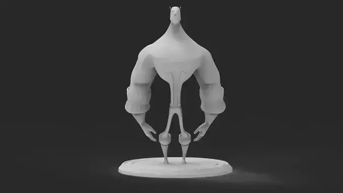 Cartoon bodybuilder character