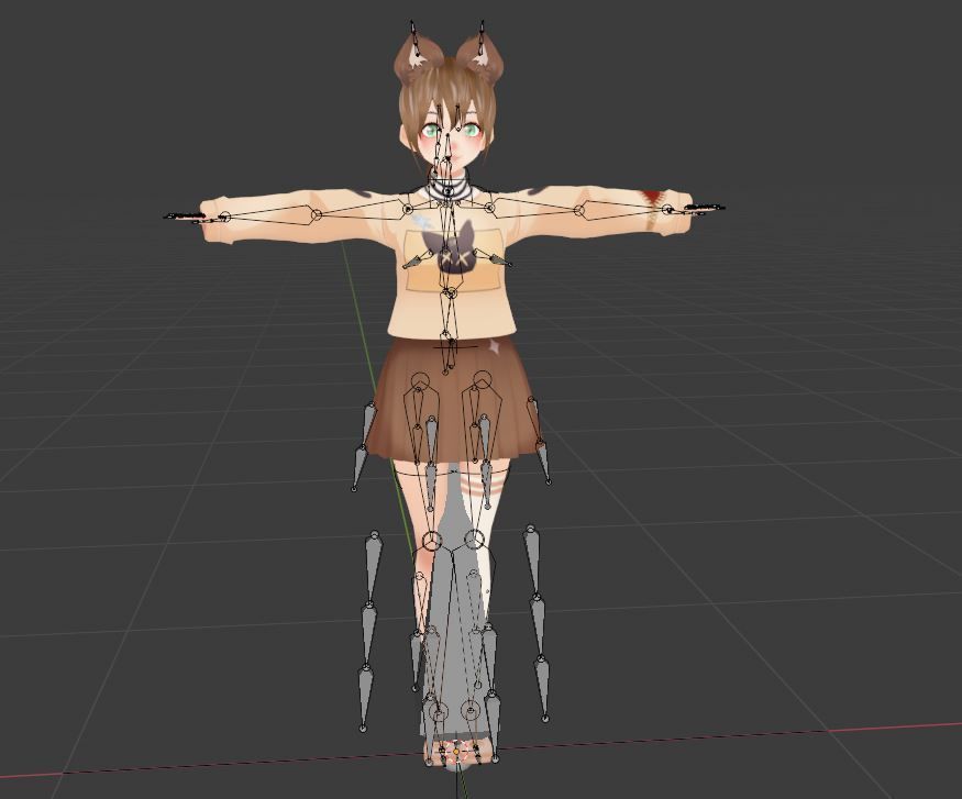 SciFi 3d anime kawaii girl character c10 Low-poly 3D model_6