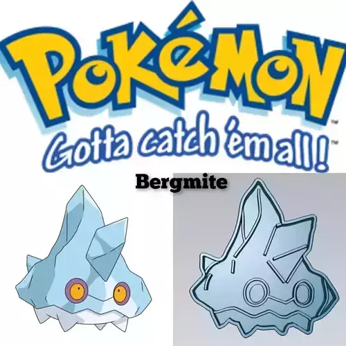 Pokemon Bergmite Cookie Cutter Stamp Cake Decorating