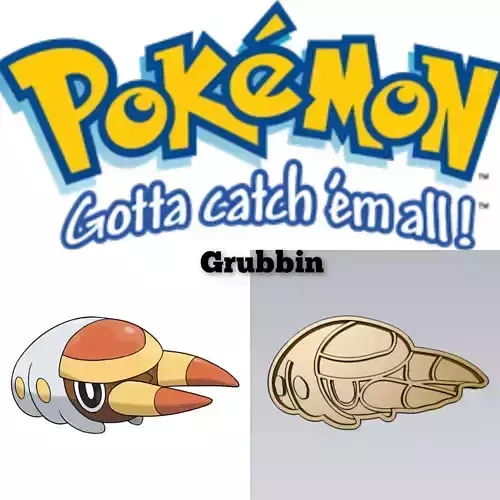 Pokemon Grubbin Cookie Cutter Stamp Cake Decorating