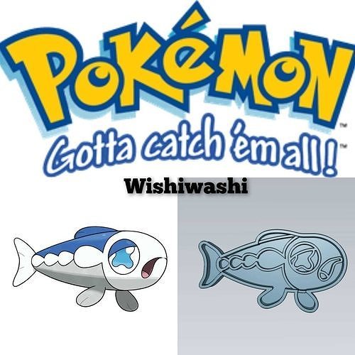 Pokemon Wishiwashi Cookie Cutter Stamp Cake Decorating 3D model