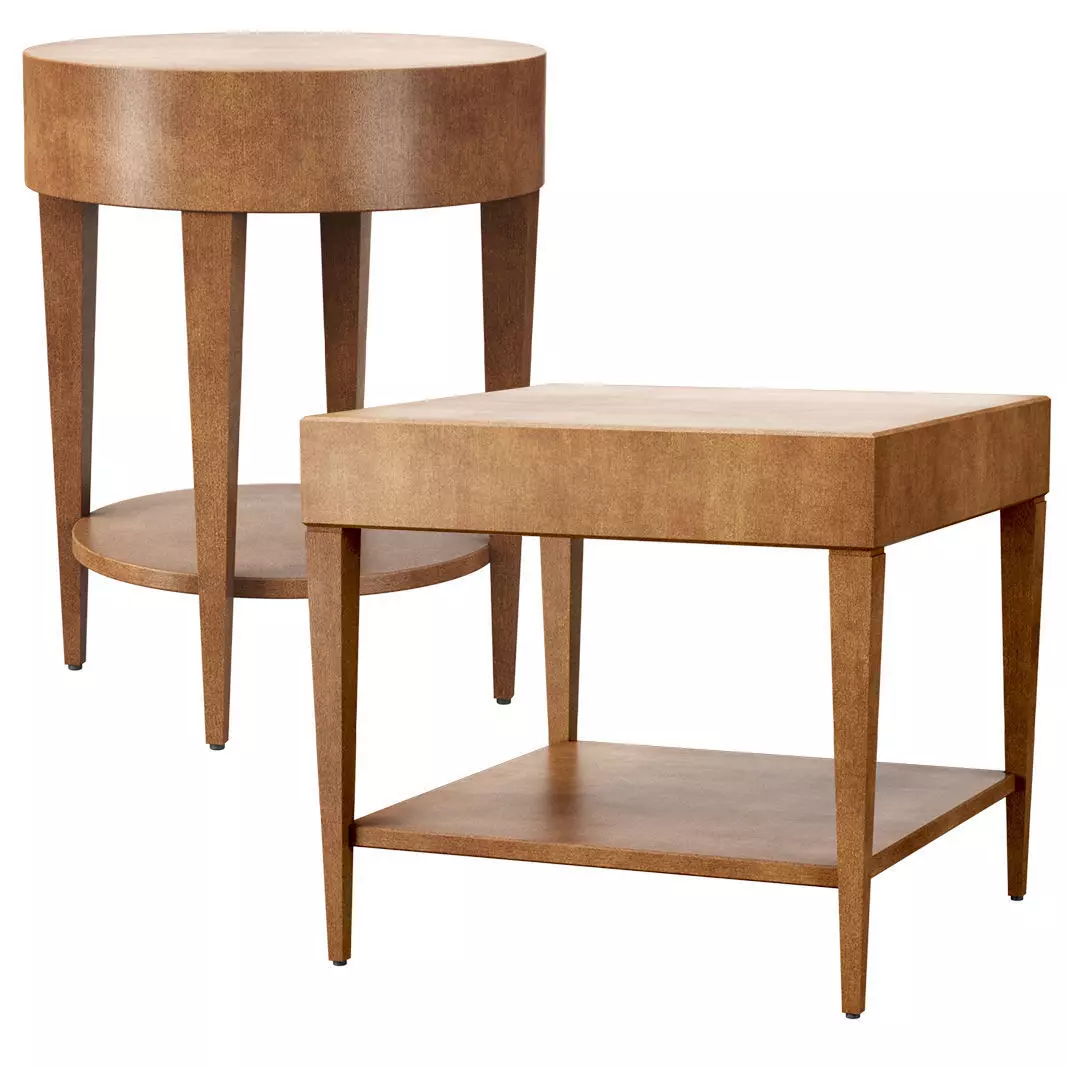 Catalina Side Tables by HBF furniture  Low-poly 3D model_0