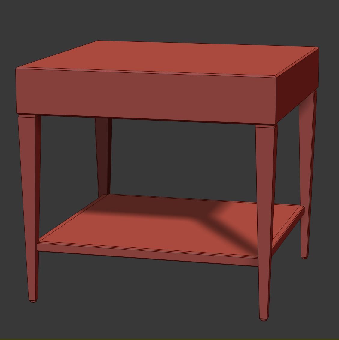 Catalina Side Tables by HBF furniture  Low-poly 3D model_7