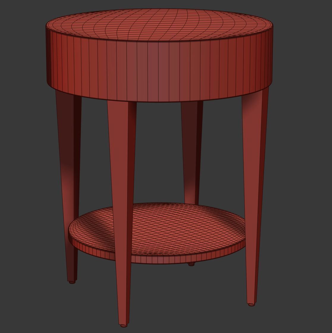 Catalina Side Tables by HBF furniture  Low-poly 3D model_5