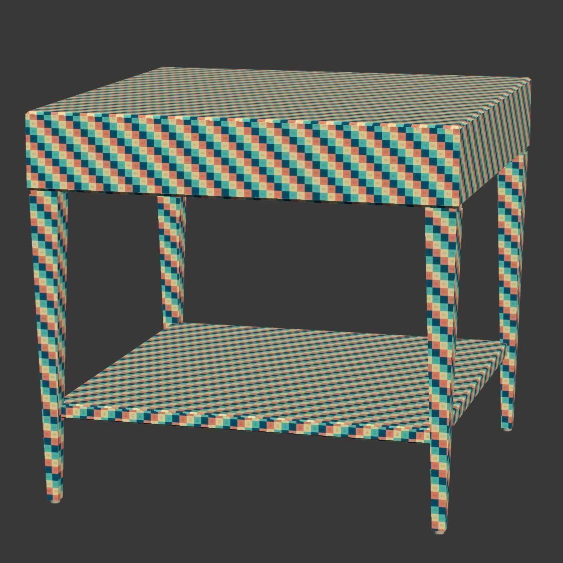 Catalina Side Tables by HBF furniture  Low-poly 3D model_8