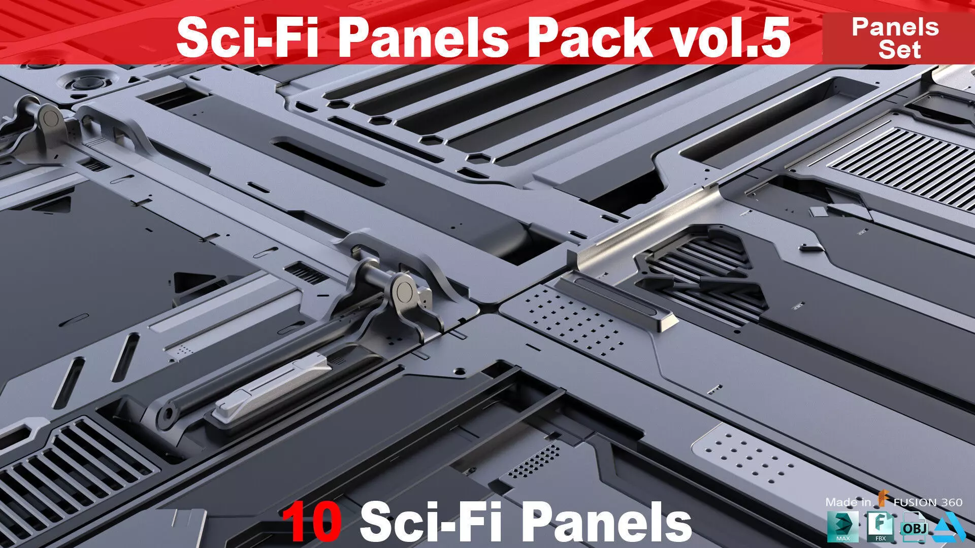 Sci-Fi Panels vol 5 3D model_0