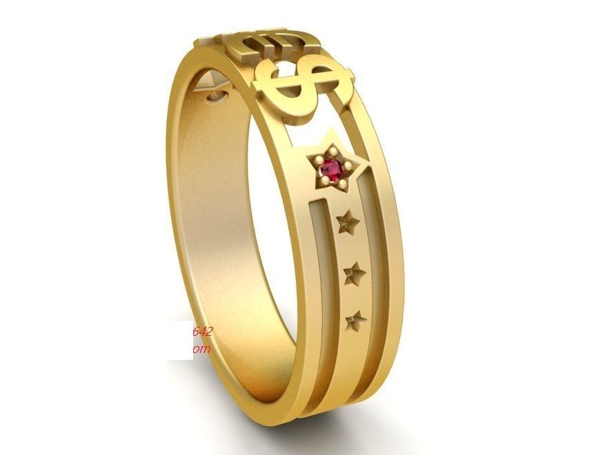 YES Money YEN EURO DOLLAR Ring 2006 3D print model_6