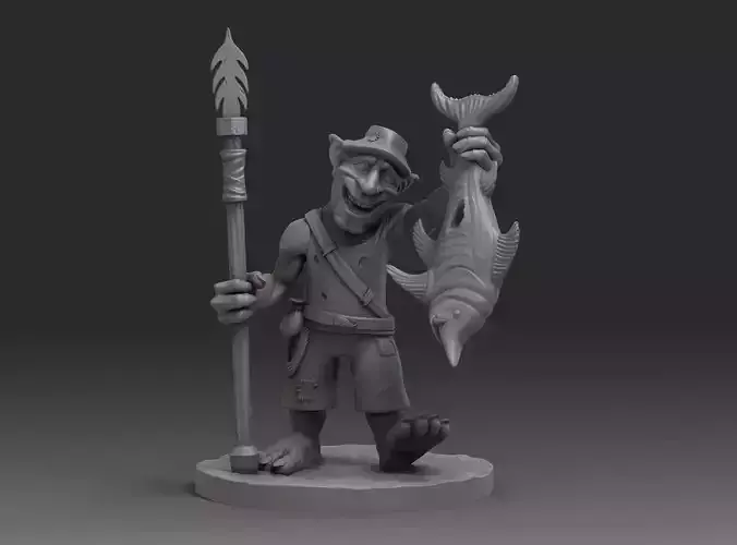 Goblin Fisherman miniature