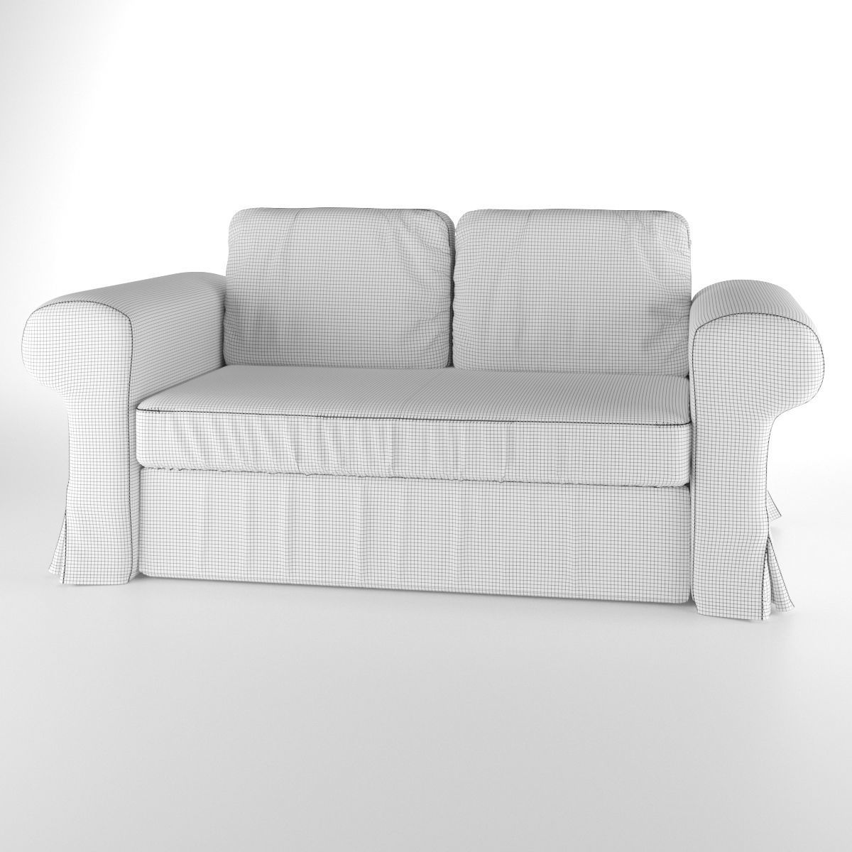 BACKABRO seater sofa ikea bedroom furniture sets home 3D model_4