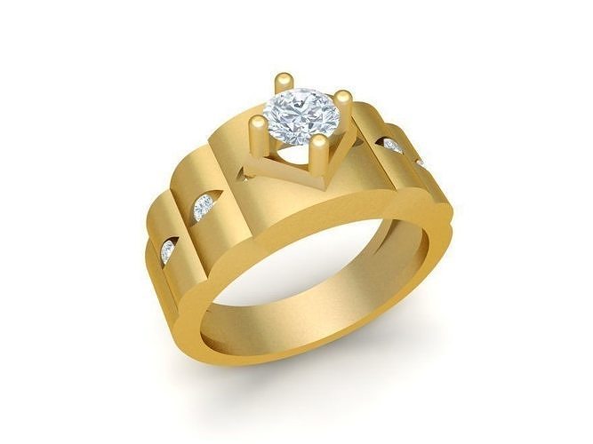 korea diamond ring for men  2009 3D print model