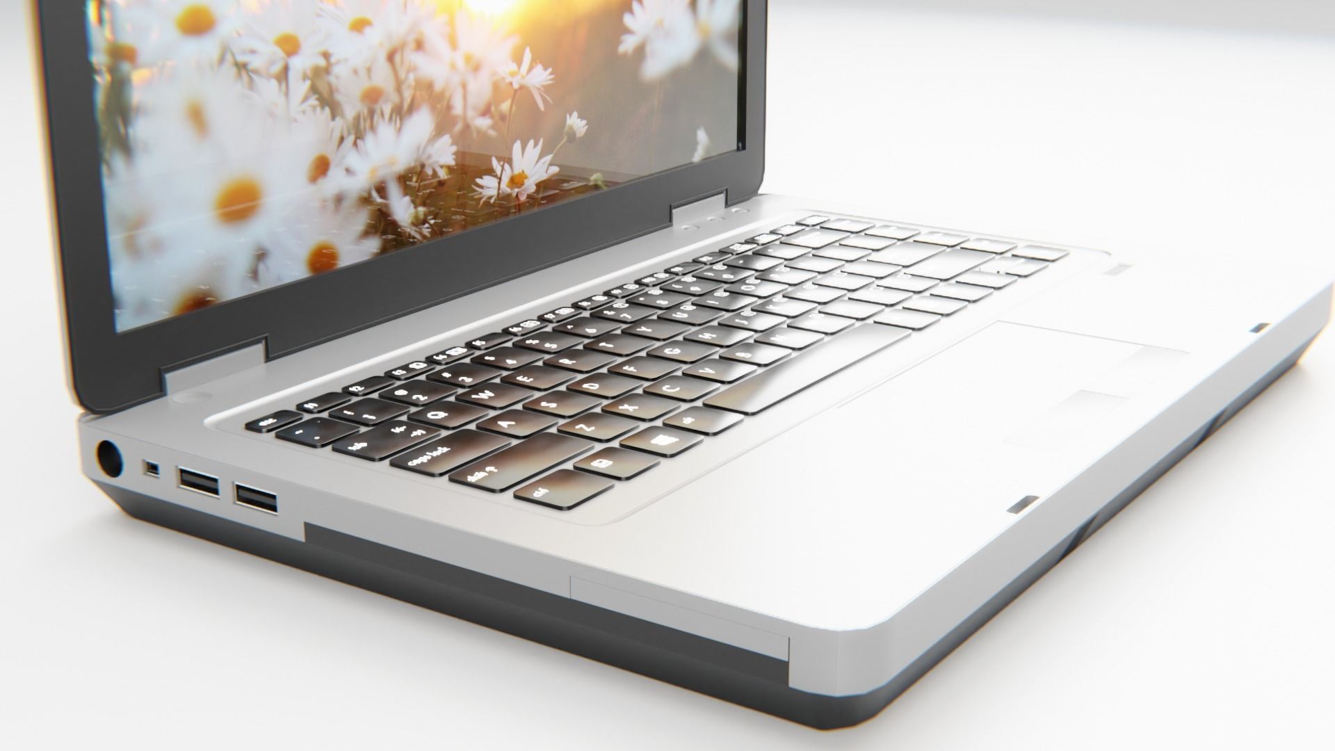 LAPTOP Low-poly 3D model_8